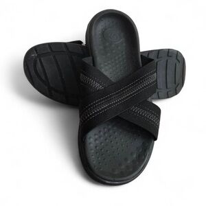 C9 Champion Women’s Black Crisscross Slide Sandals Size 9